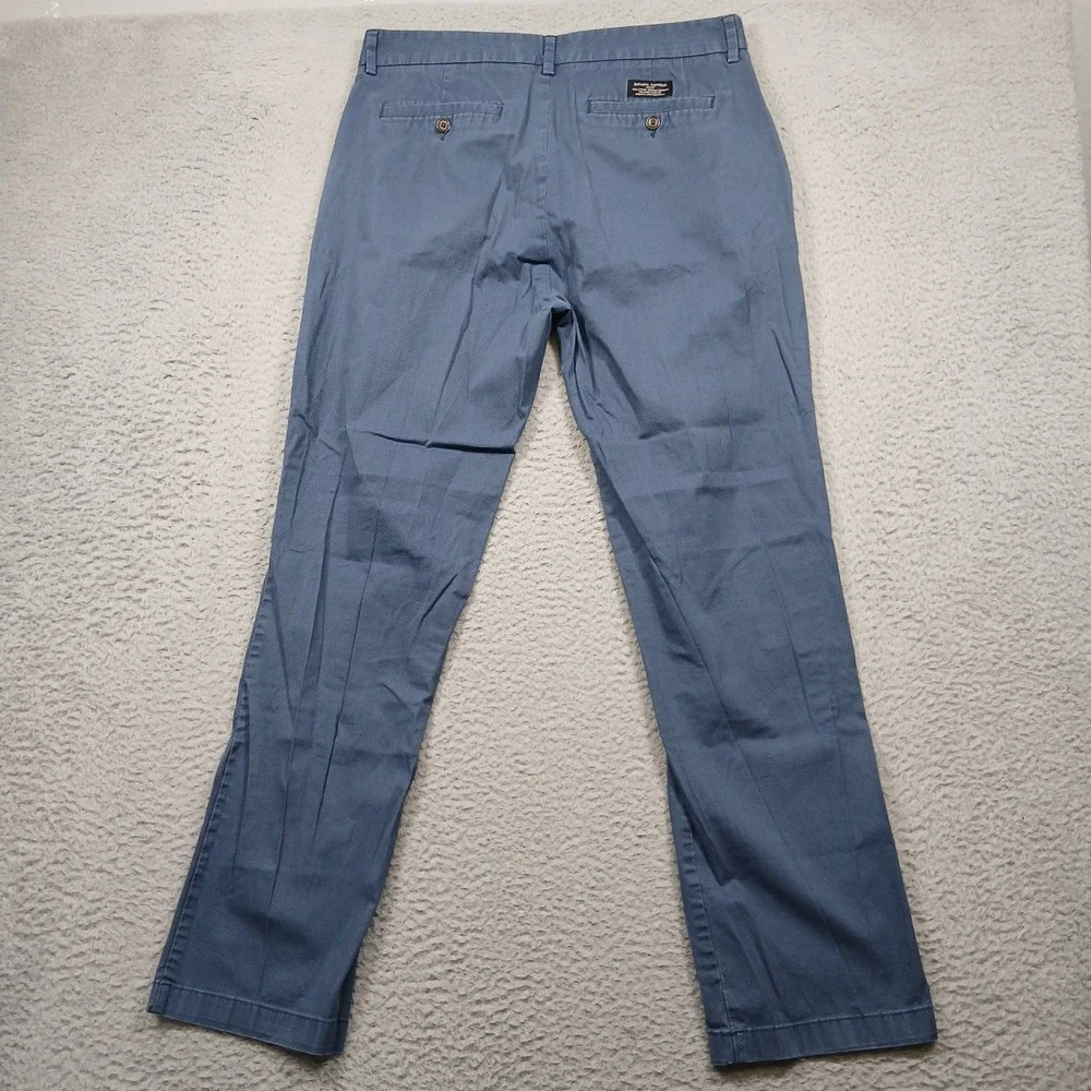 Banana Republic Aiden‎ Fit Chino Pants Men's 33 Blue Stretch Casual